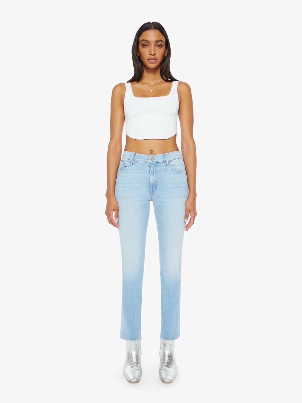 Mother •  The Insider Ankle Fray Jean